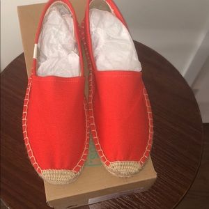 Saludos Slipper Espadille, Tangerine Red